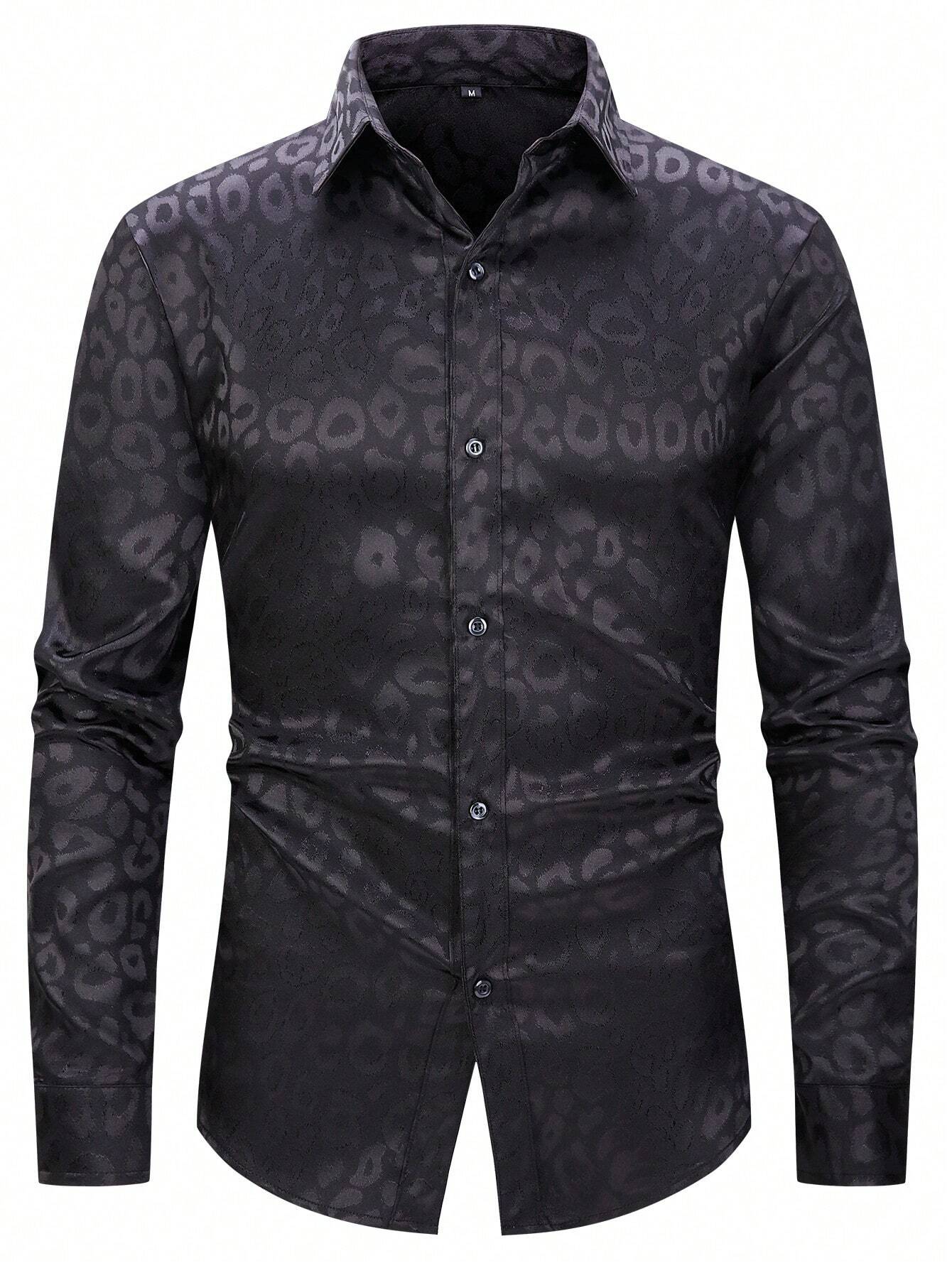 CAVALIERE Shirt  Long bib, Jacquard pattern, Big night out