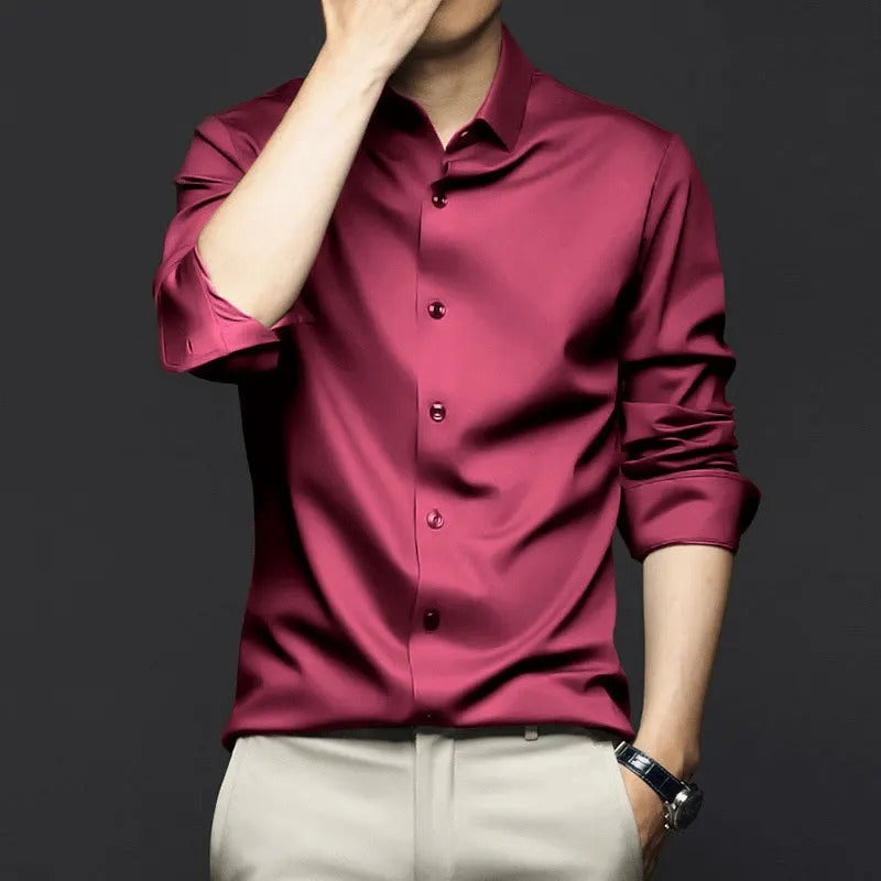 Wine Red Soft Premium Shirt - Main Image