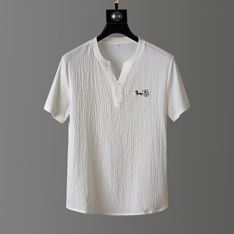 Embroidered Horse Carriage Shirt