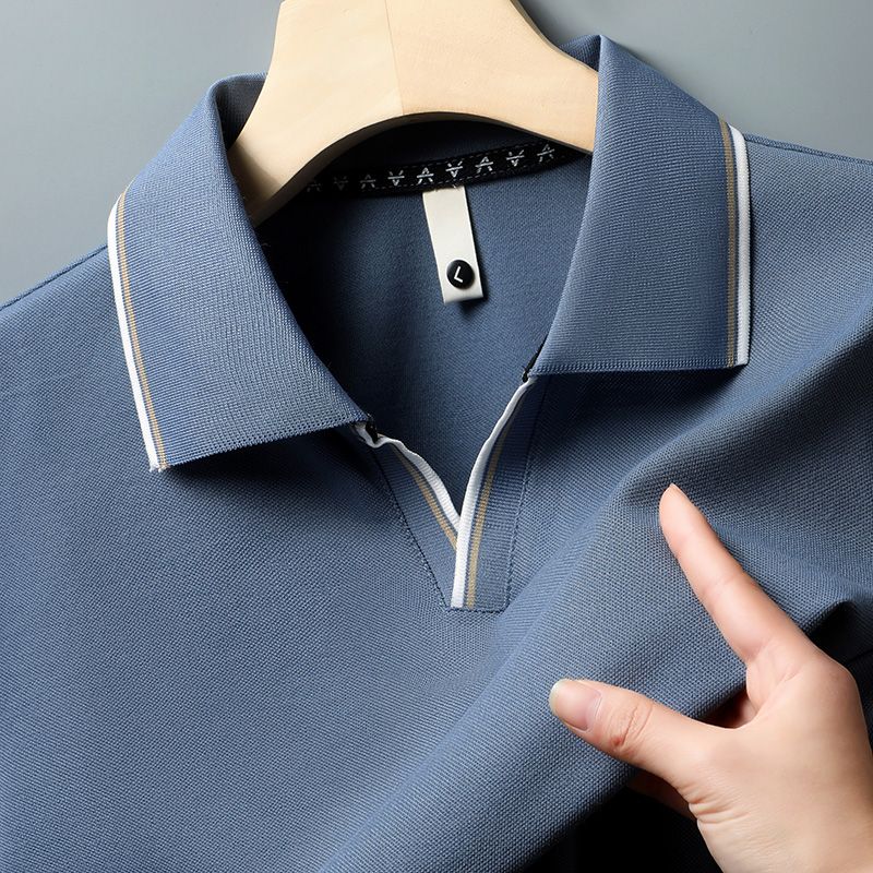 Timeless Ribbed Collar Polo T-Shirt