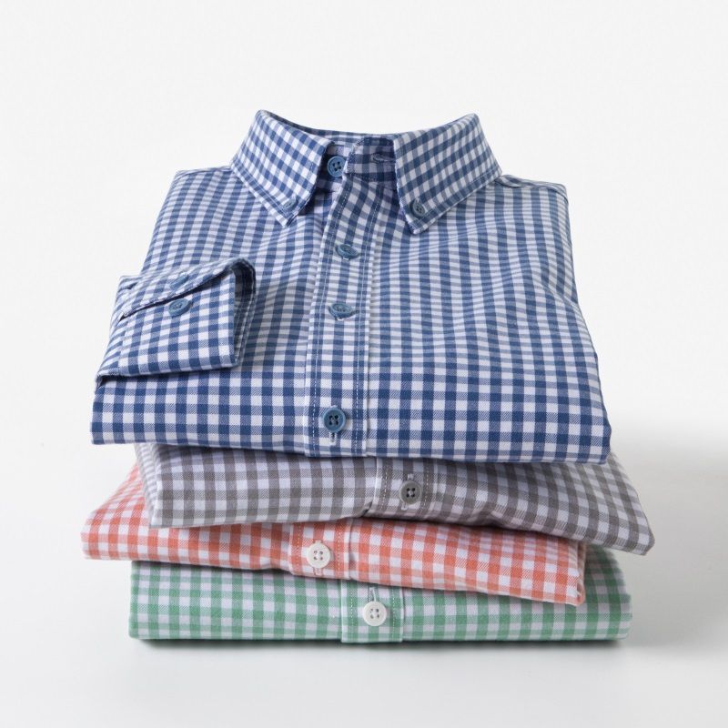 Luxe Gingham Cotton Shirt