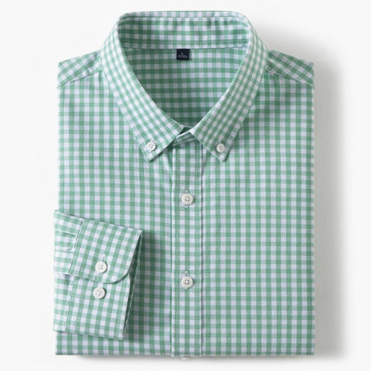 Luxe Gingham Cotton Shirt
