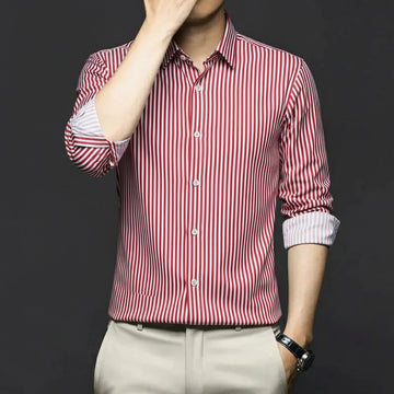 Regent Stride Striped Cotton Shirt