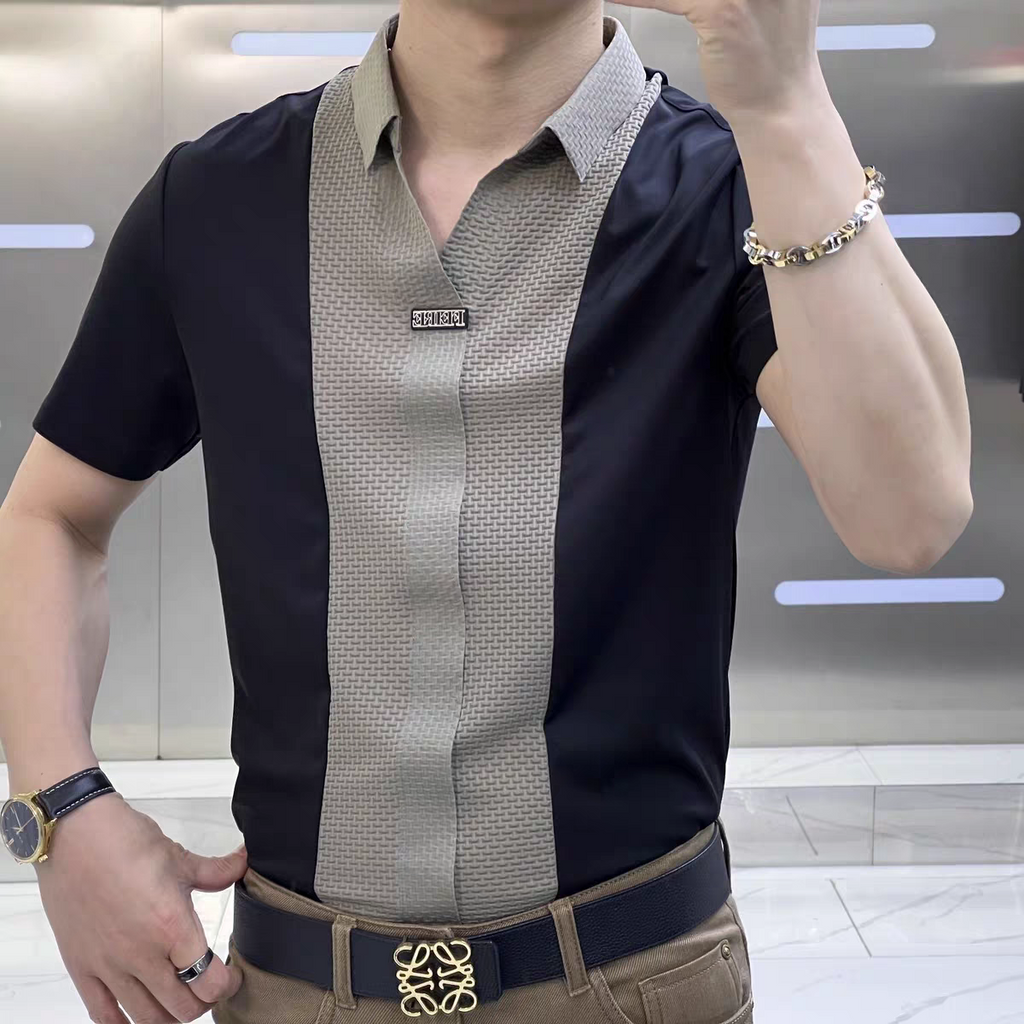 Textura Emblem Split Polo
