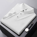 Men's Elegant Stretch Polo: Effortless Style & Wrinkle-Free