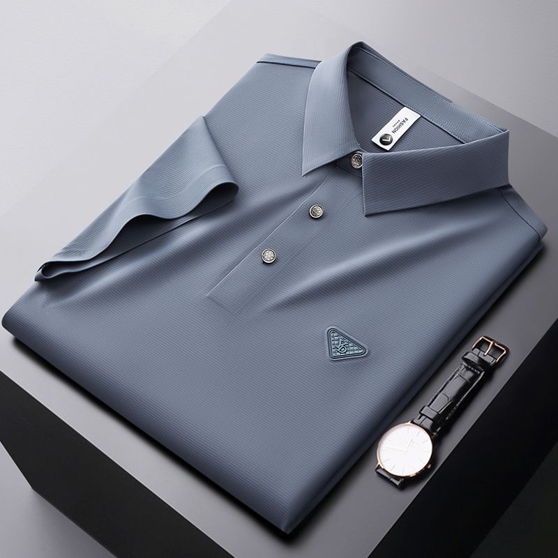 Men's Elegant Stretch Polo: Effortless Style & Wrinkle-Free