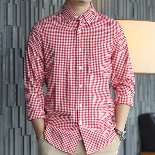 Prestige Cotton Plaid Shirt