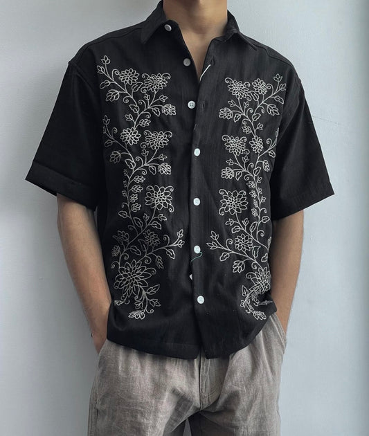 FLORAL HAND EMBROIDERED SHIRT