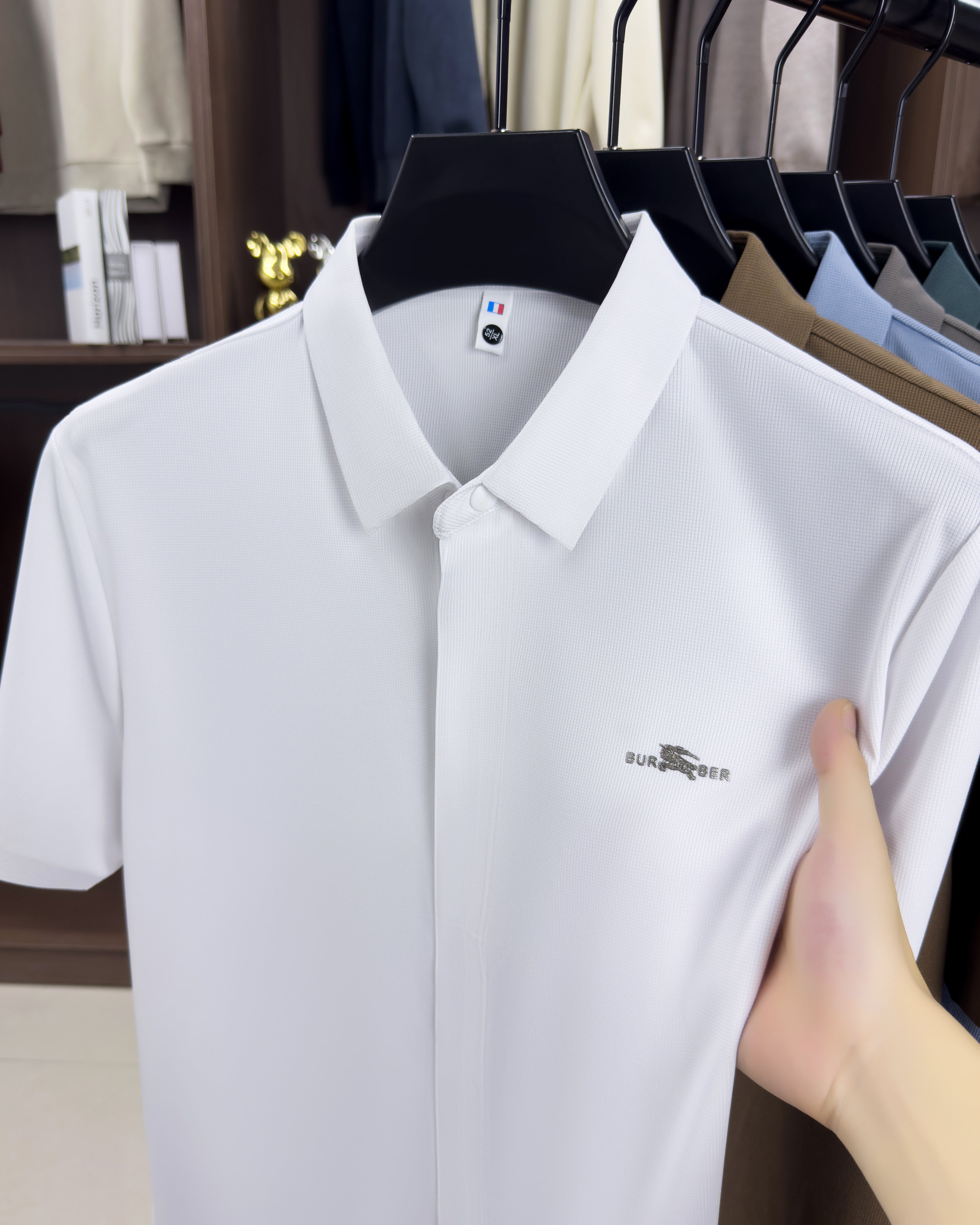 Frayline Graphite Luxe Zipper Polo T-Shirt