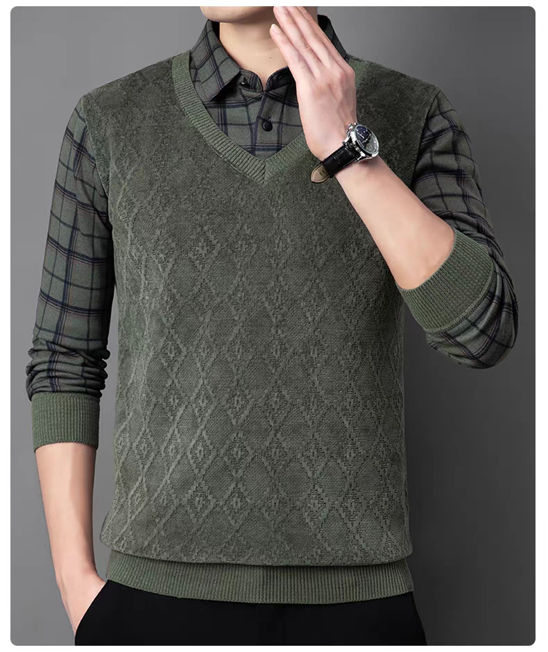 Elmshade Diamond Knit SweatShirt