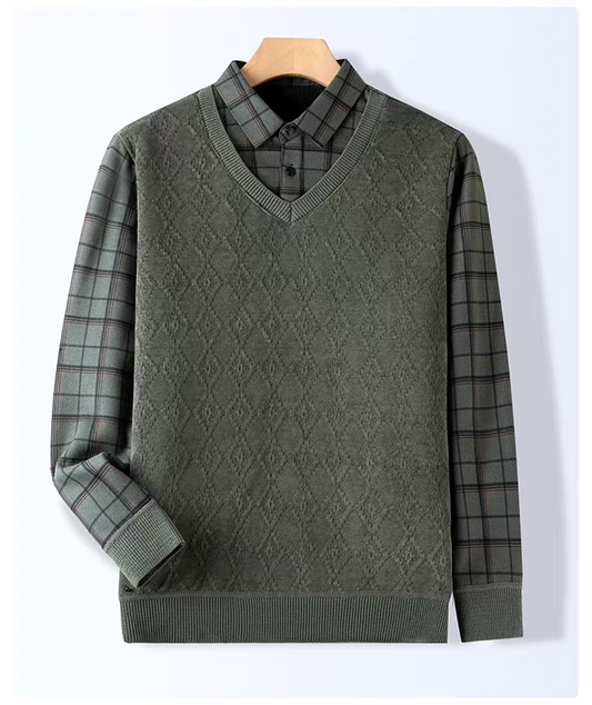 Elmshade Diamond Knit SweatShirt