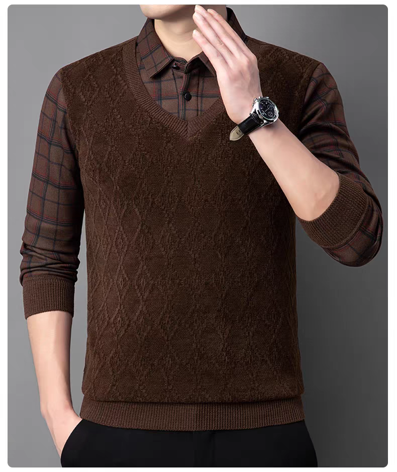 Elmshade Diamond Knit SweatShirt