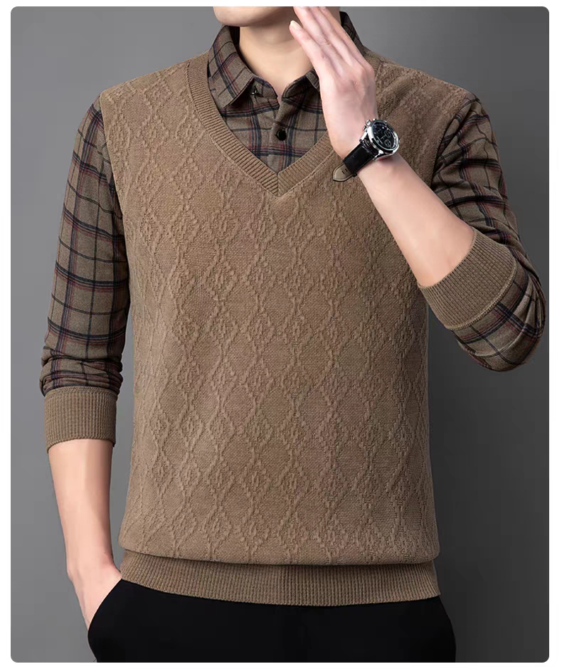 Elmshade Diamond Knit SweatShirt