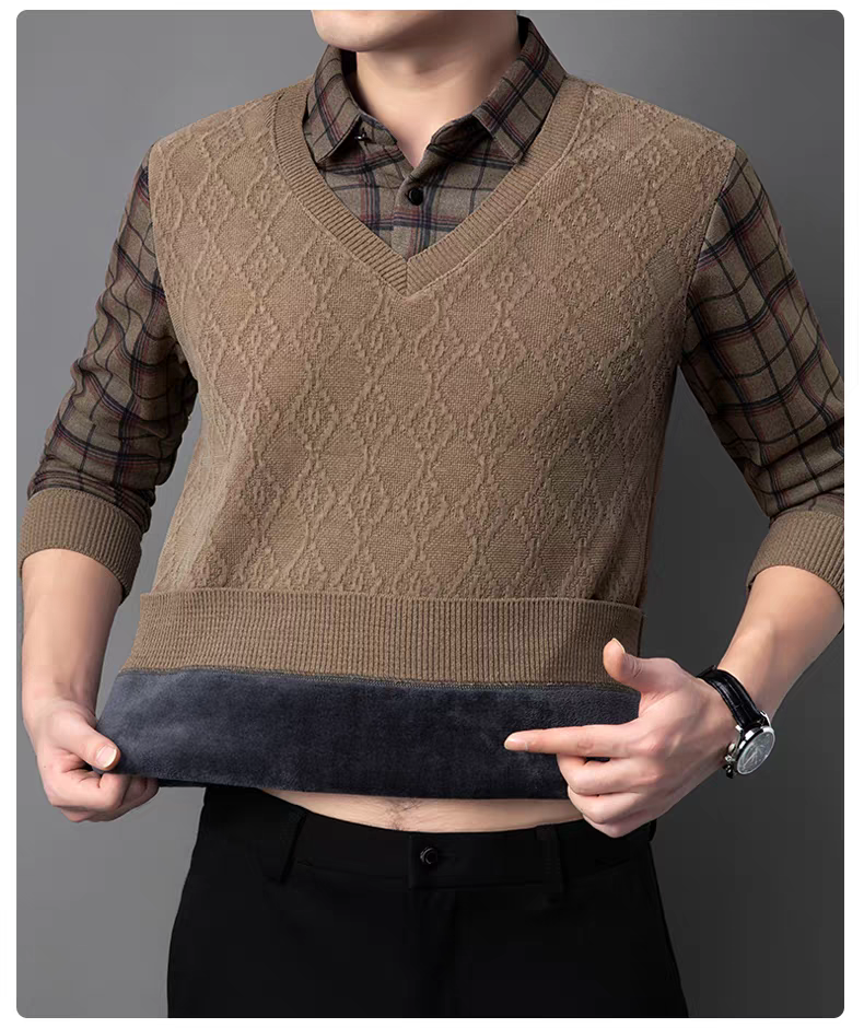 Elmshade Diamond Knit SweatShirt