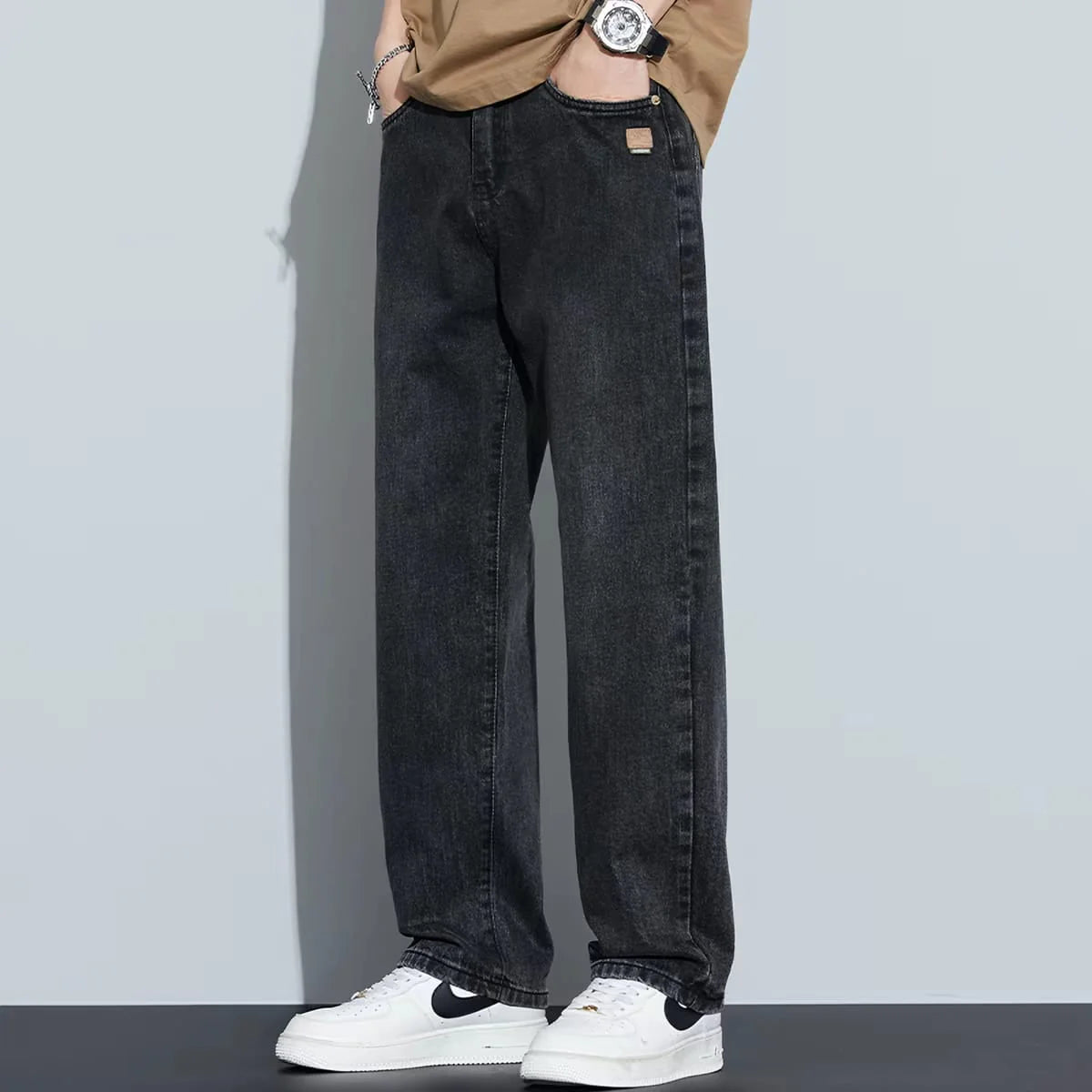 Frayline Midnight Line Baggy Jeans