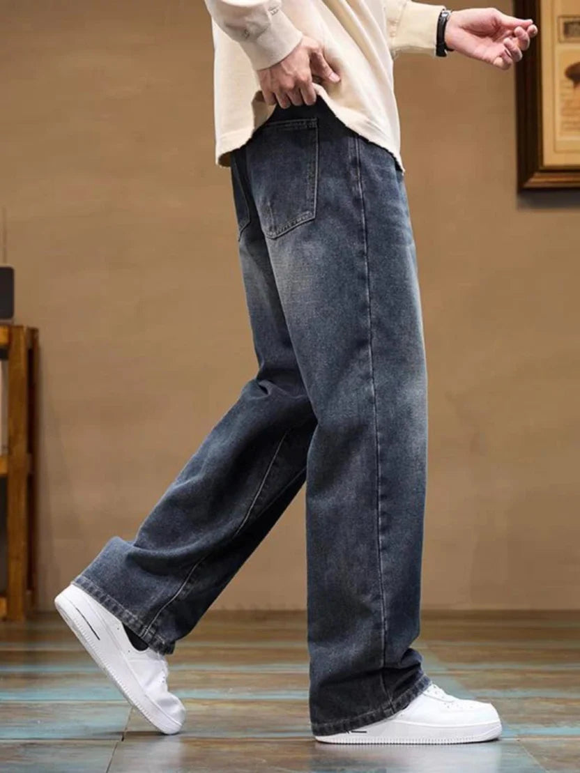 Frayline Steel Shadow Baggy Jeans
