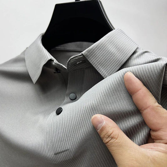 Light Solid Pop Striped Casual Half-Sleeve T-Shirt