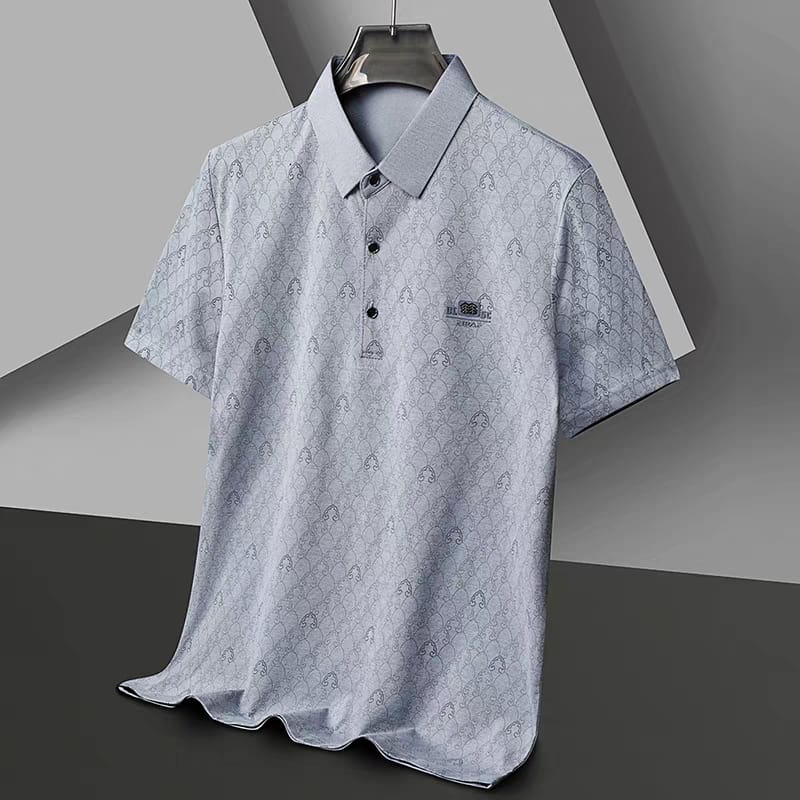 Men’s Regular Fit Premium Textured Polo Collar T-Shirt