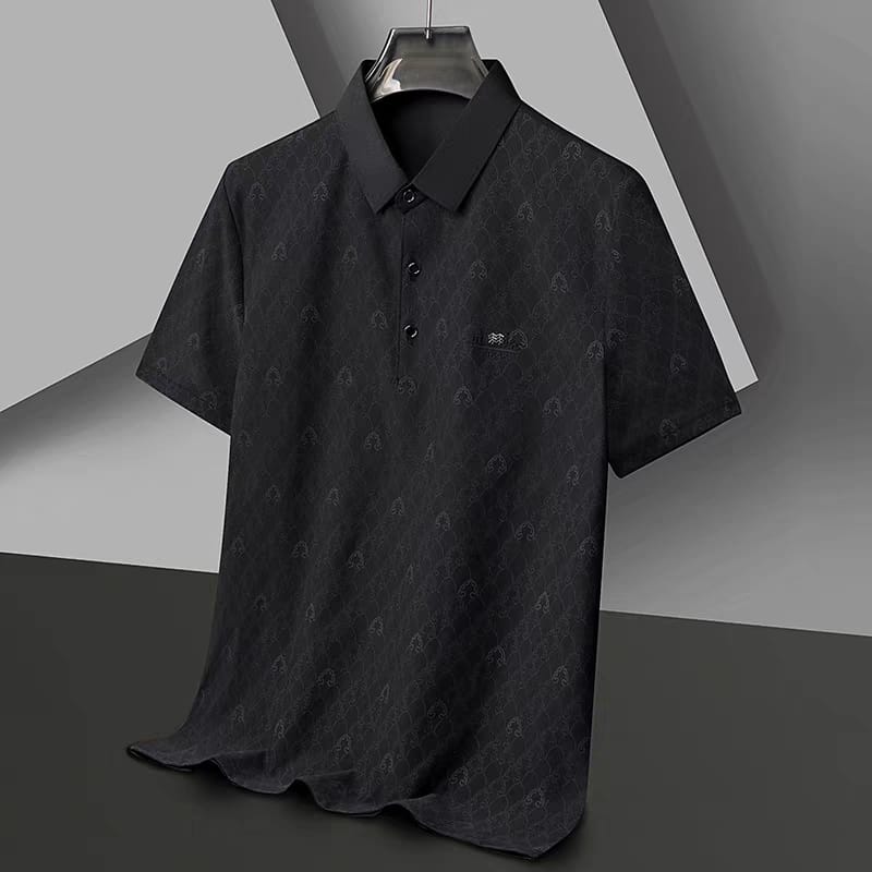Men’s Regular Fit Premium Textured Polo Collar T-Shirt