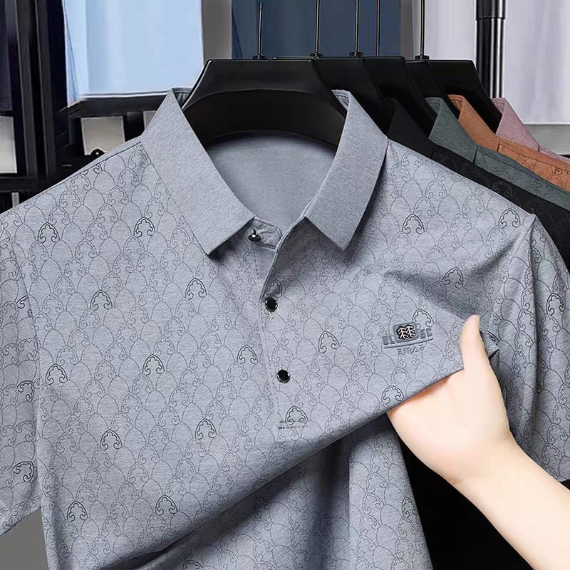 Men’s Regular Fit Premium Textured Polo Collar T-Shirt