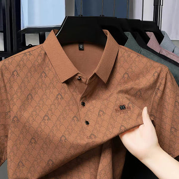 Men’s Regular Fit Premium Textured Polo Collar T-Shirt