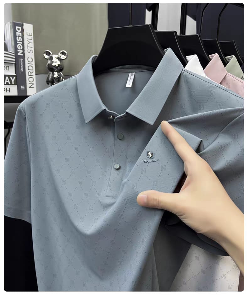 Men’s Classic Solid Polo Shirt