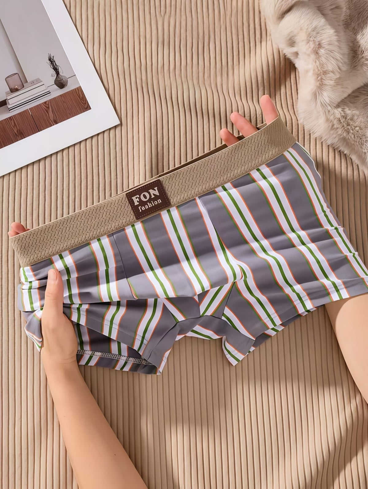 FRAYLINE Metro Stripe Stretch Men’s Trunks