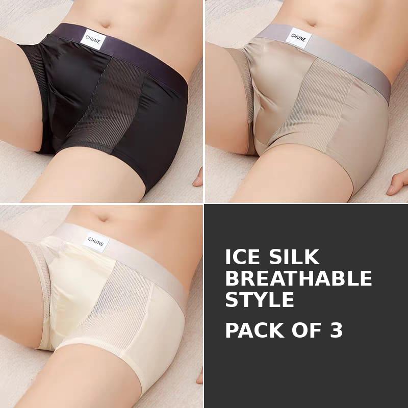 Ultra Soft Ice Silk Boxer Briefs