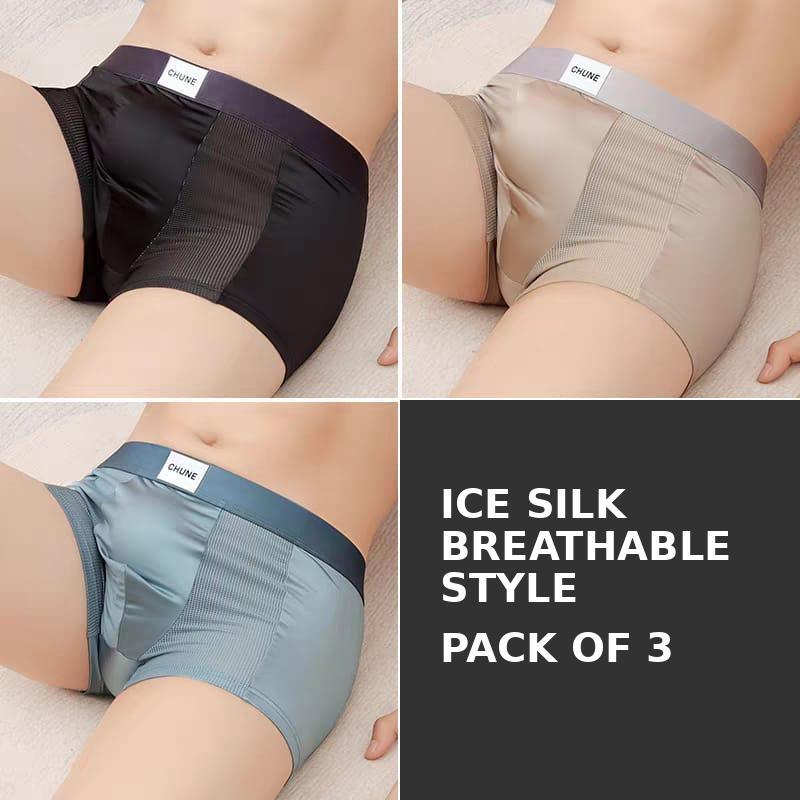 Ultra Soft Ice Silk Boxer Briefs