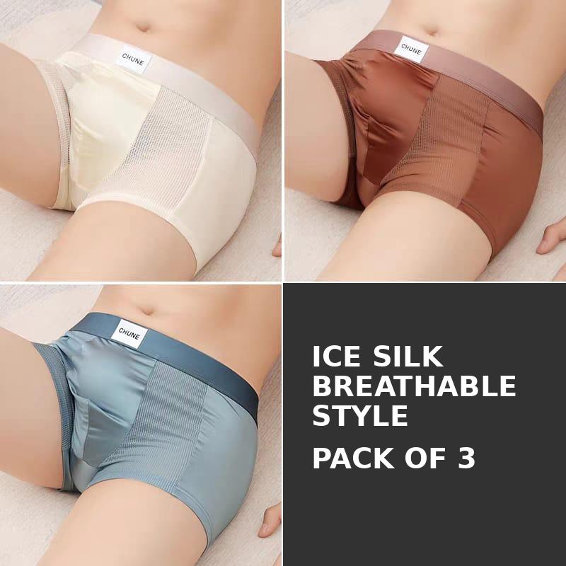 Ultra Soft Ice Silk Boxer Briefs