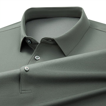 Men' Elegant Ice Silk Polo T-Shirt