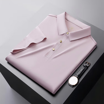 Men' Luxury Ice Silk Polo T-Shirt