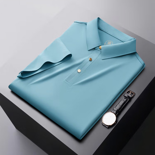 Men' Luxury Ice Silk Polo T-Shirt