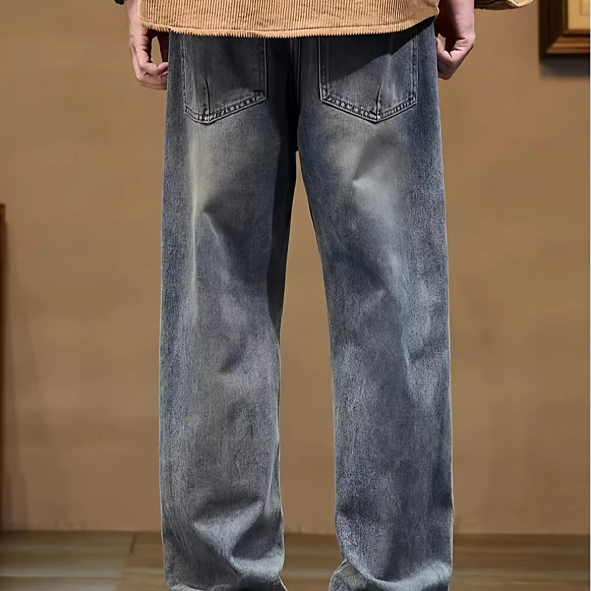 Frayline Smoke Fade Baggy Jeans