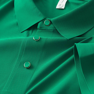 Men’s Emerald Green Textured Half Sleeve Polo T-Shirt