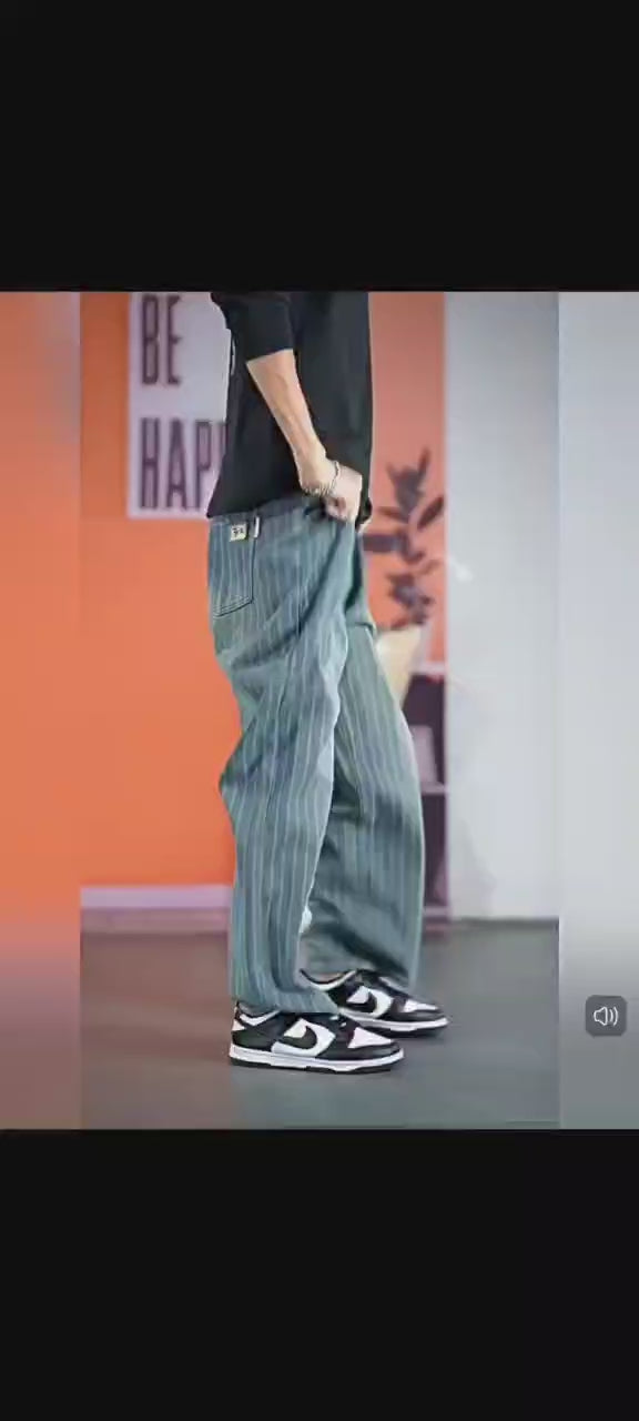 Frayline Shadow Weave Baggy Fit Jeans